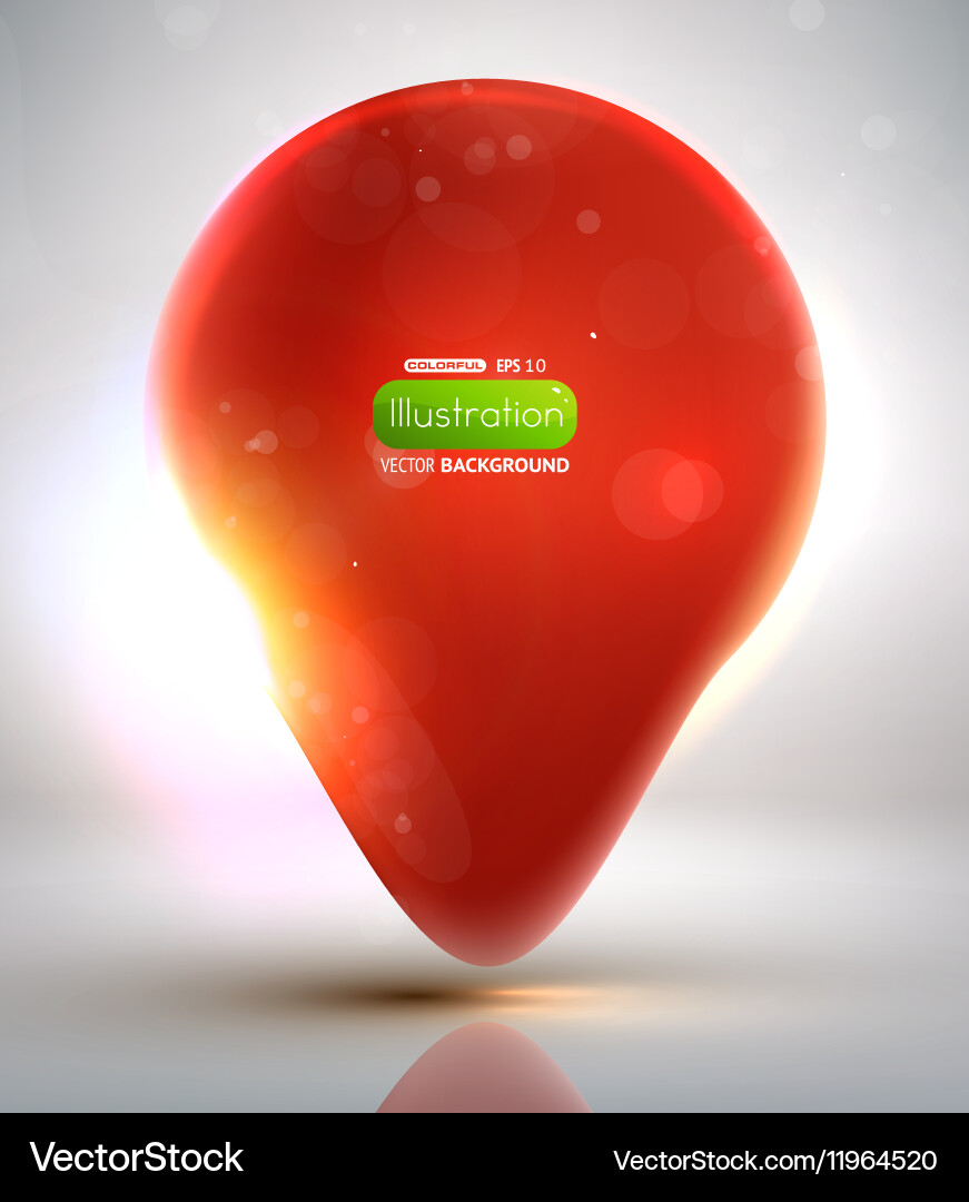 Red blob background vector image