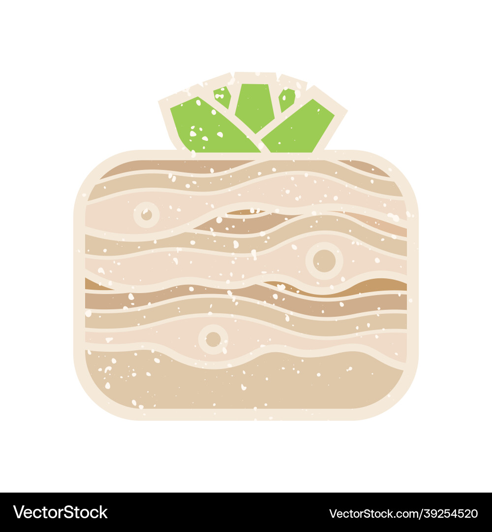 Root crop celery icon with pattern on white Root crop celery icon with pattern on white vector image