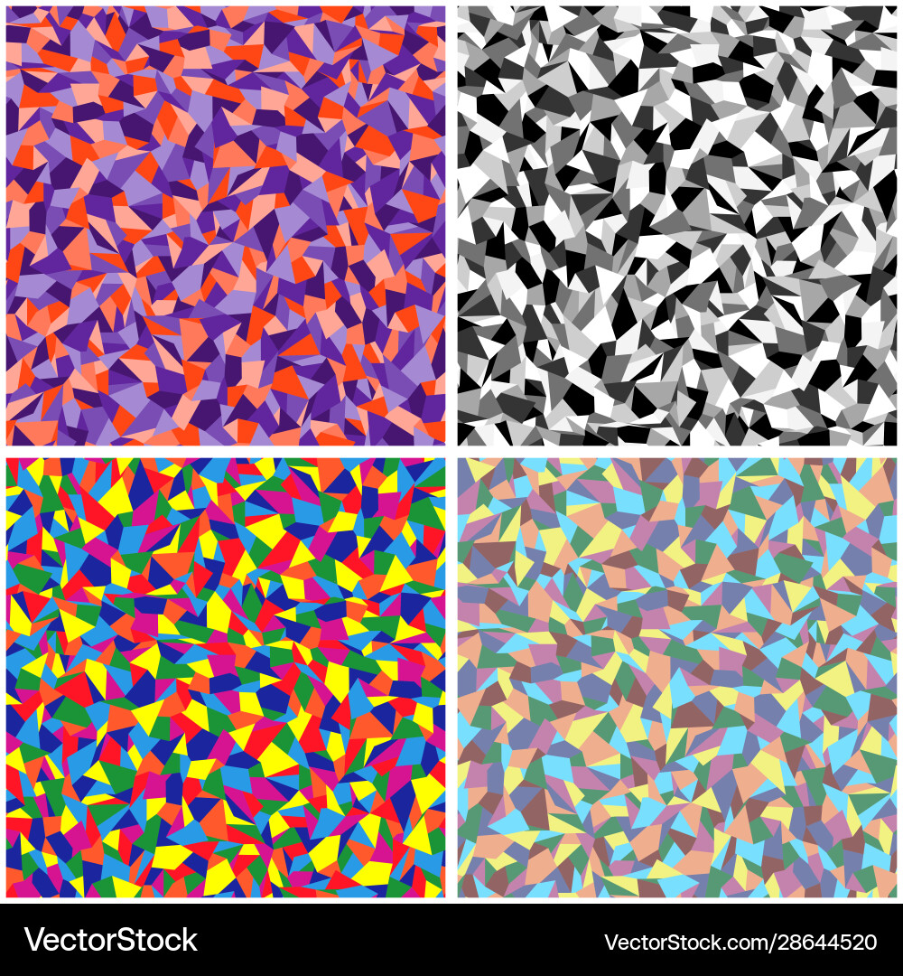Set four seamless abstract patterns Set four seamless abstract patterns vector image