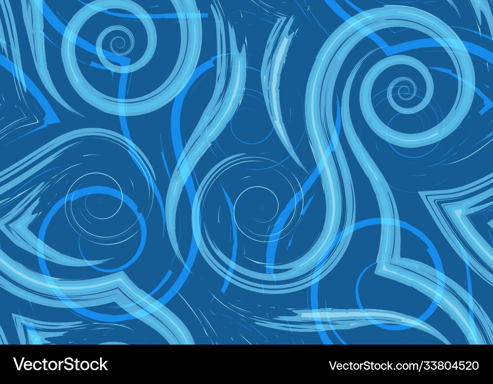Stock seamless pattern turquoise flowing vector image