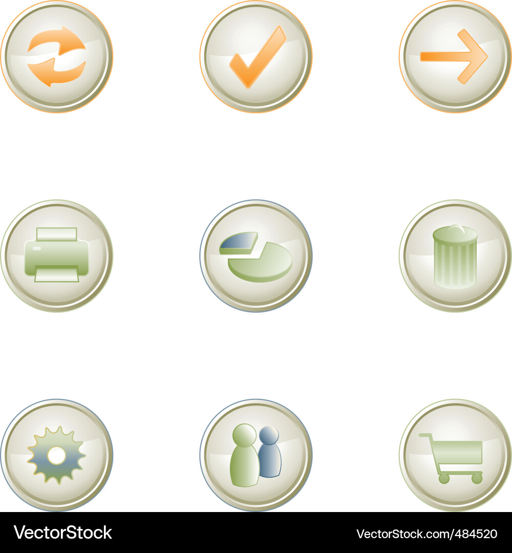 Web icons Vector Image