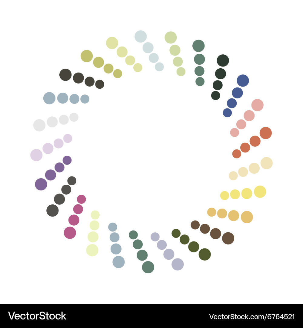 Abstract colorful circle design element vector image