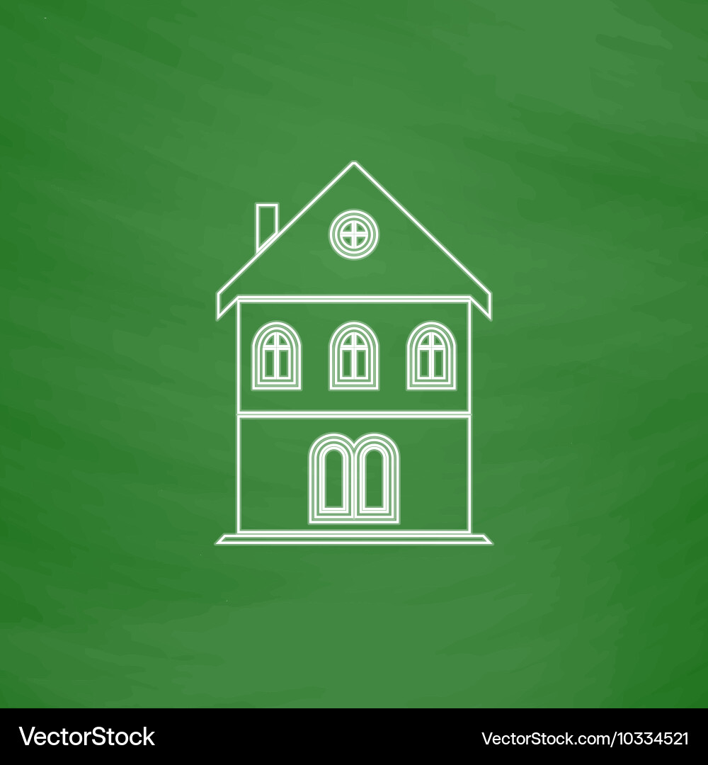 Building computer symbol Building computer symbol vector image