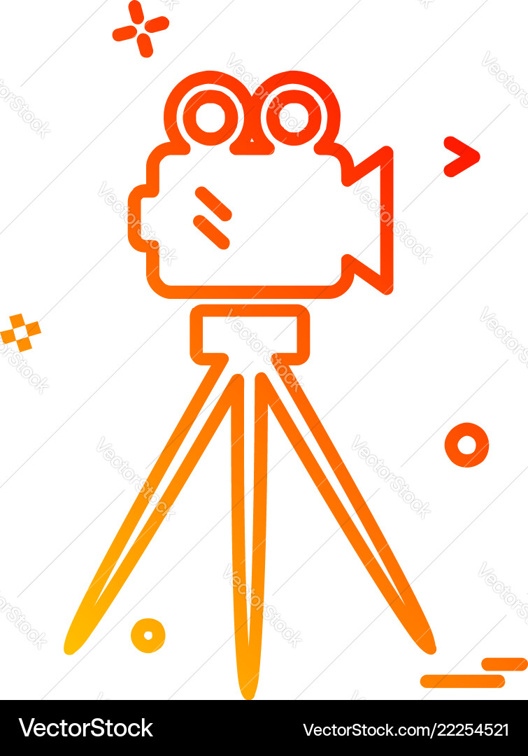 Camcoder icon design Vector Image