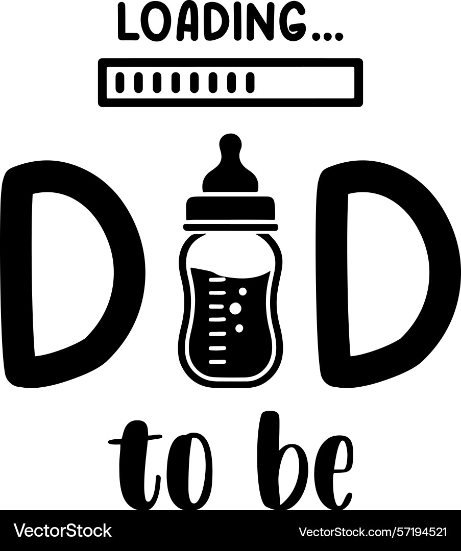 Dad to be loading Vector Image