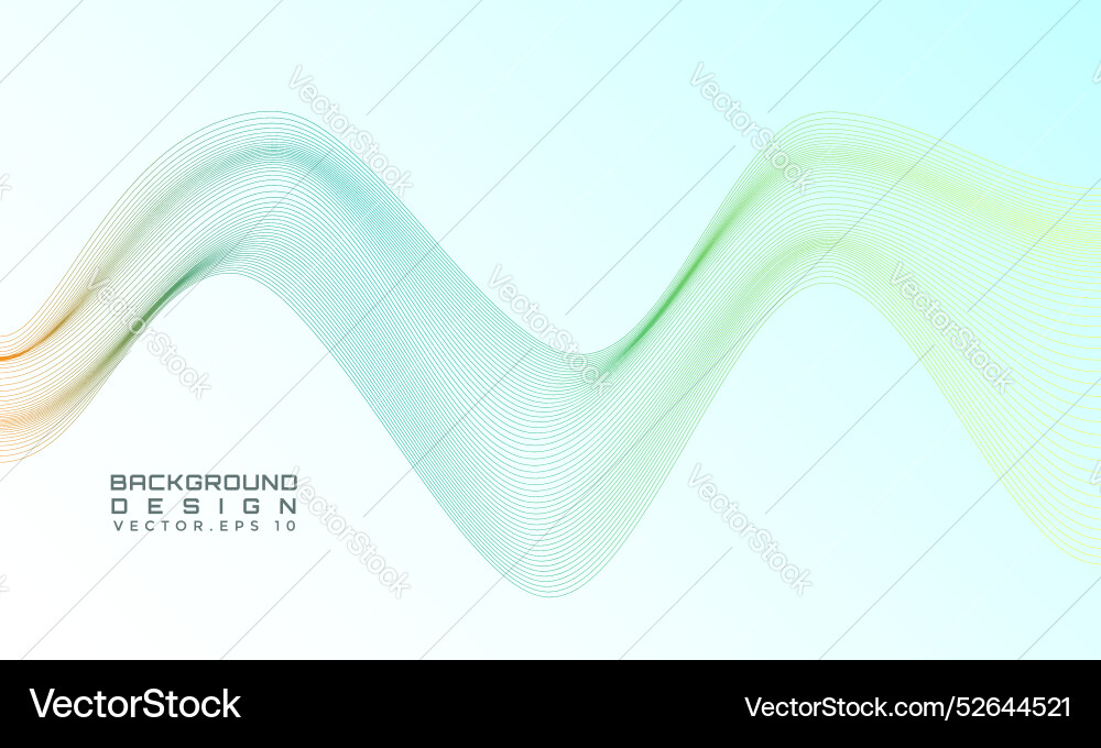 Flowing wave of stripe dynamic pattern minimalist Vector Image