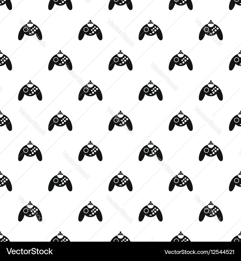 Gamepad pattern simple style Vector Image