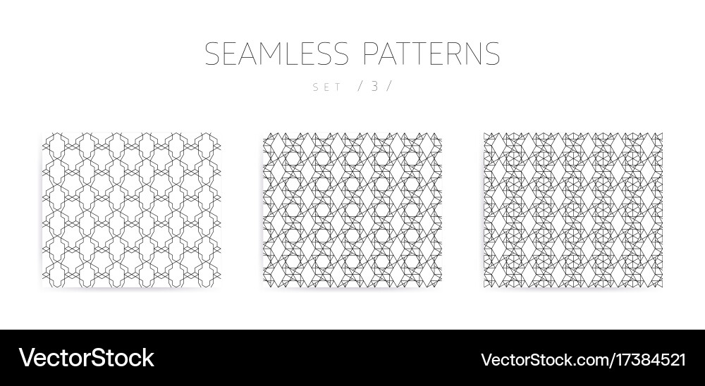 Geometric Pattern Collection vector image
