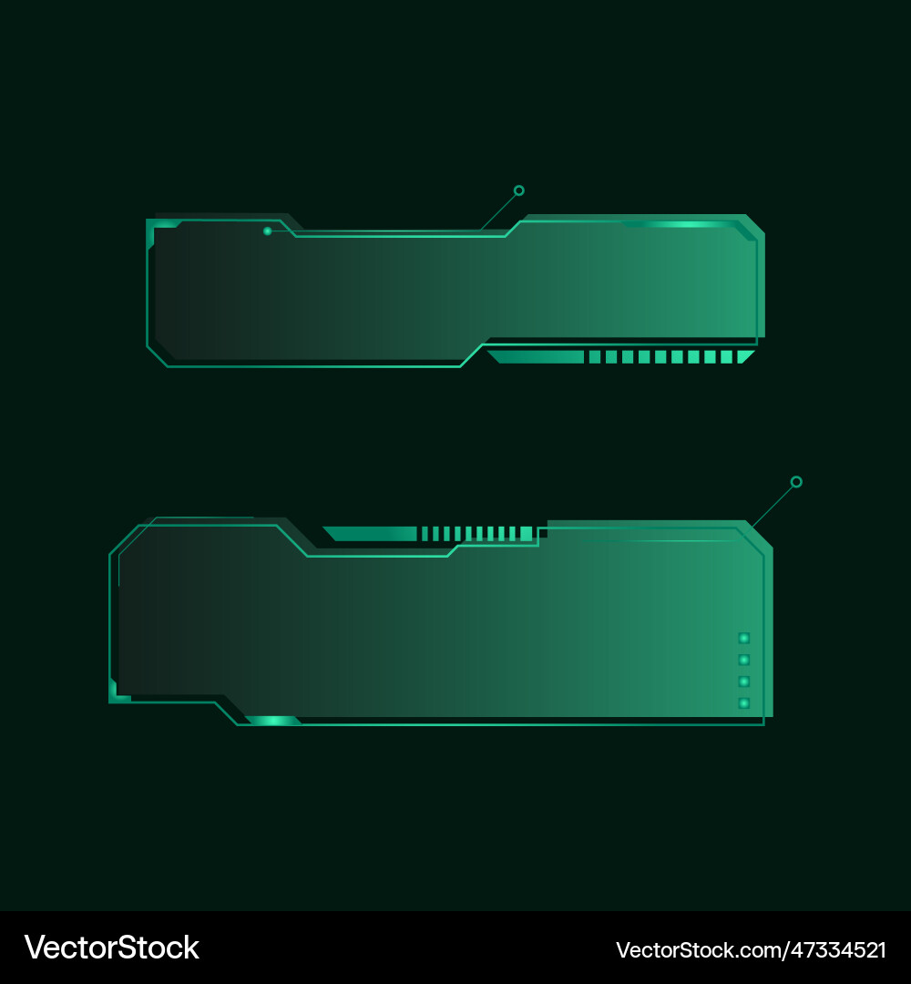 Hud futuristic frames user interface element vector image