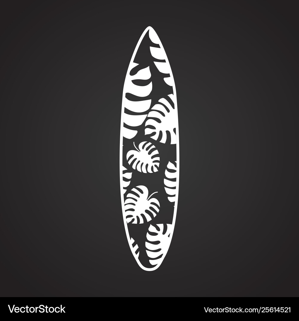 Surfboard icons on background for graphic and web Surfboard icons on background for graphic and web vector image