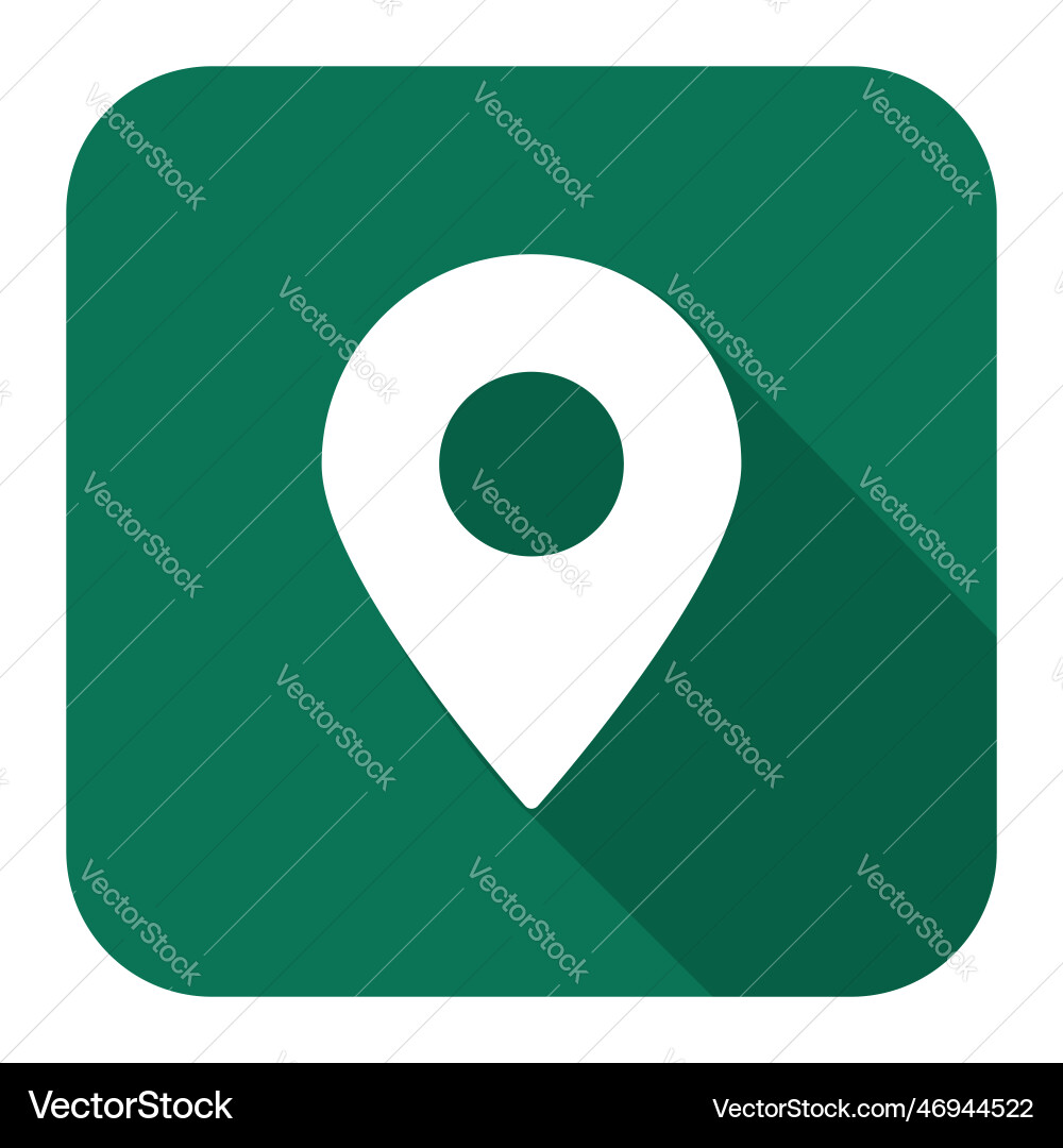 3d location flat icon gps pointer map Vector Image