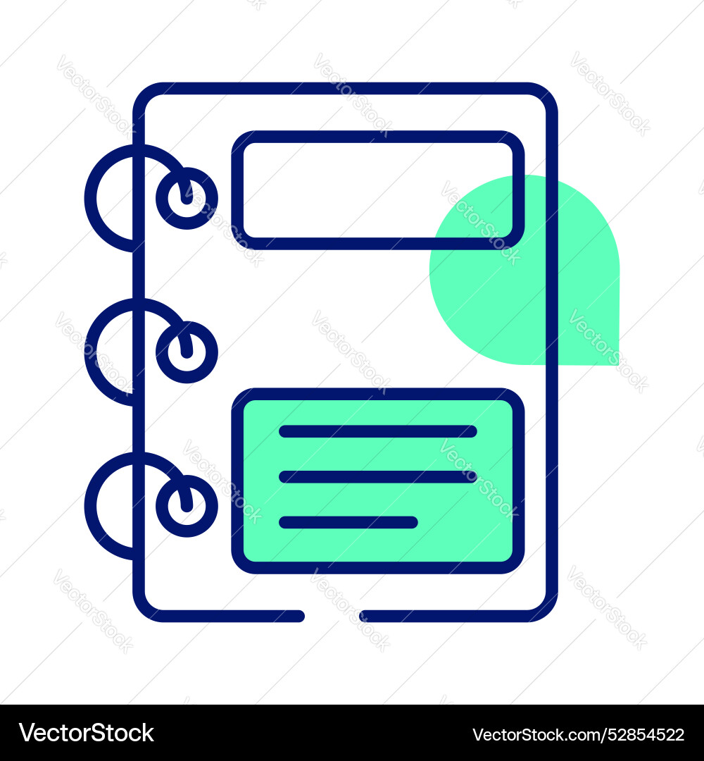 A design of notebook visually appealing vector image