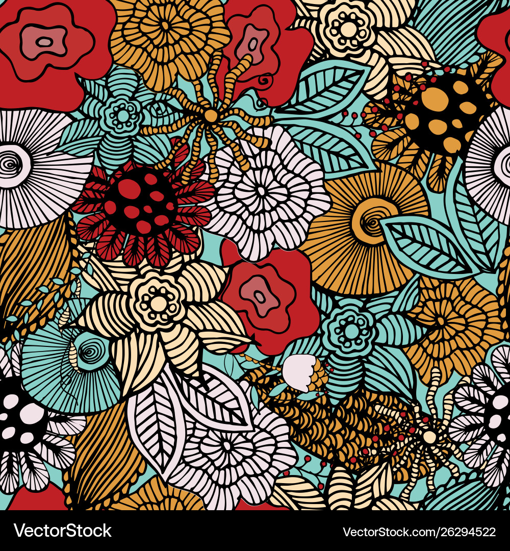 Botanic texture Botanic texture vector image