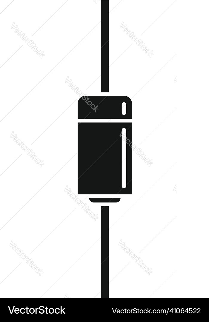 Diode indicator icon simple led light Vector Image