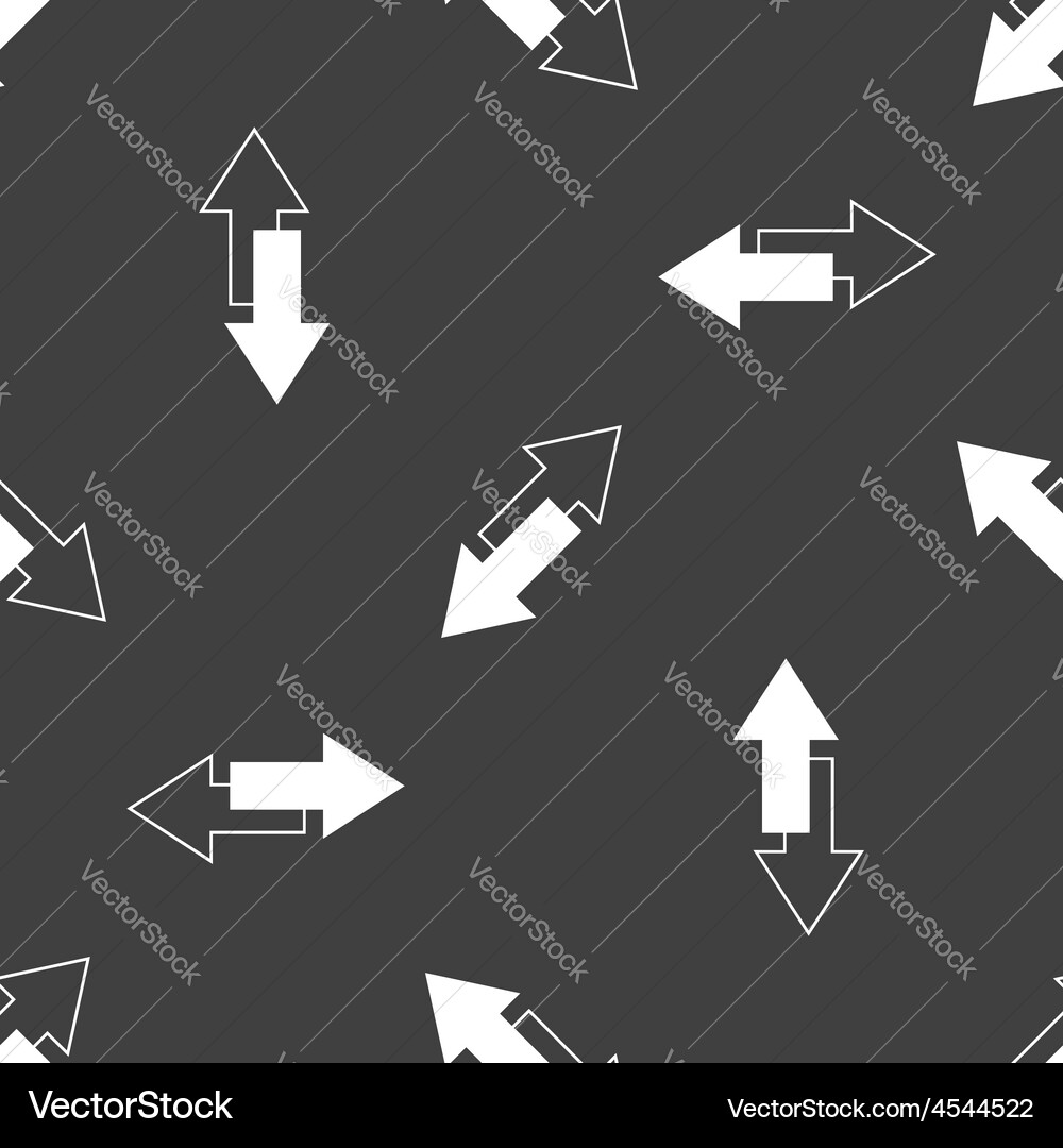 Double arrows pattern vector image