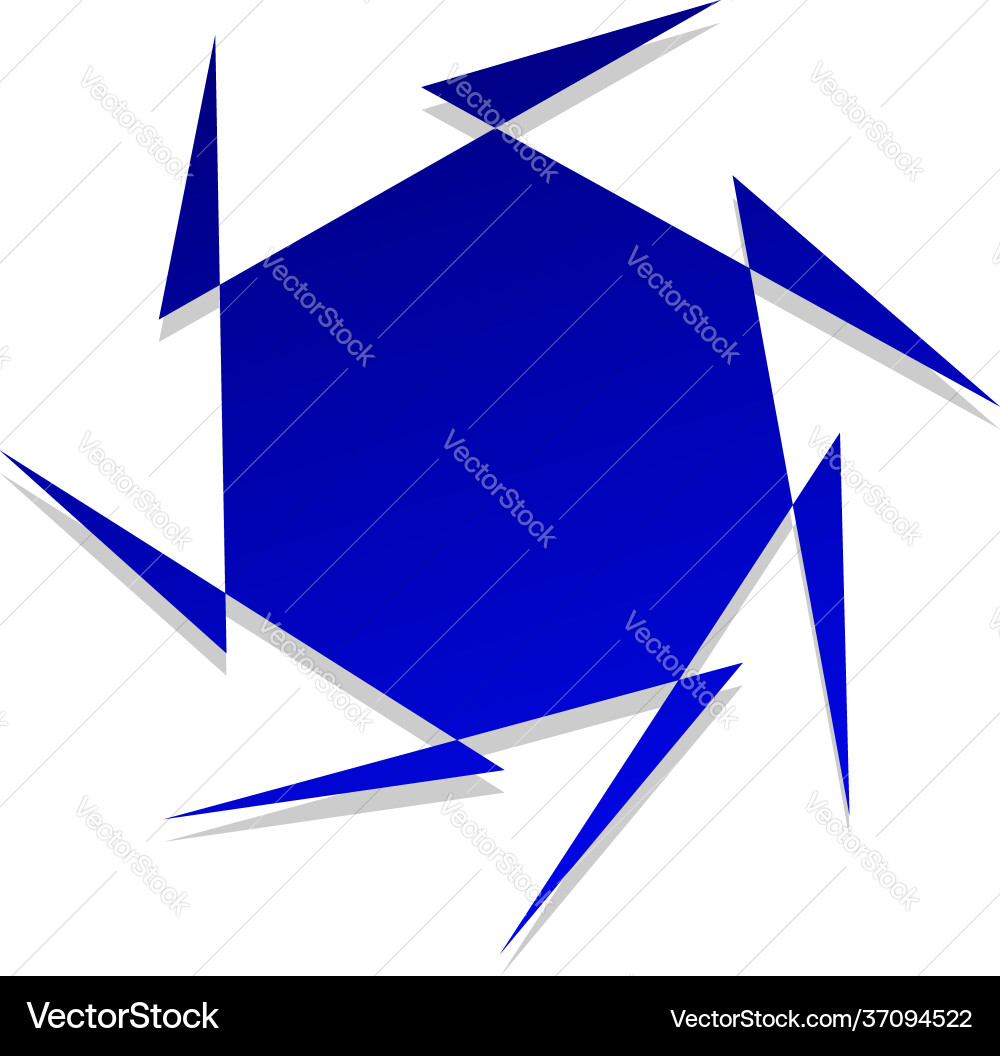 Edgy random abstract geometric shape element Edgy random abstract geometric shape element vector image