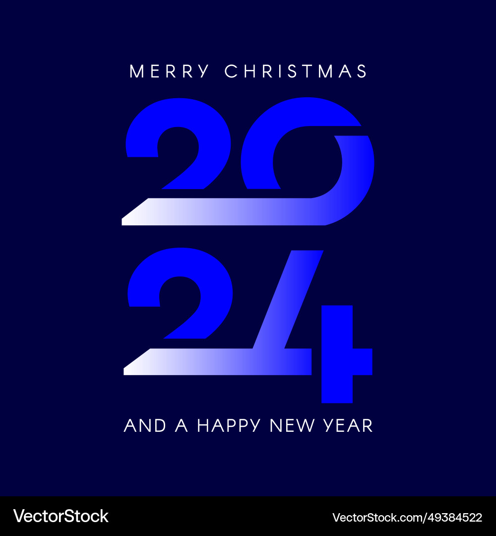 Gradient happy new year background design Vector Image