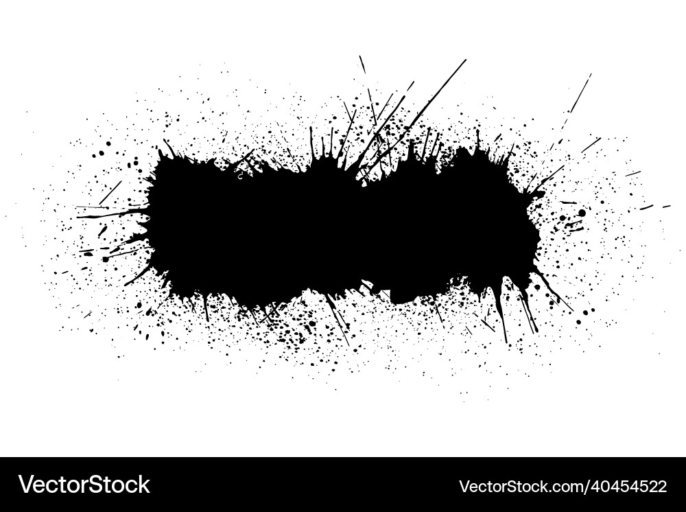 Grunge banner with blobs and spray paint Grunge banner with blobs and spray paint vector image