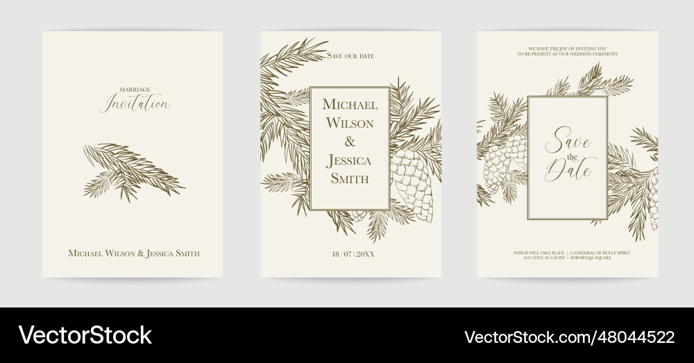Marriage design template with custom names Vector Image