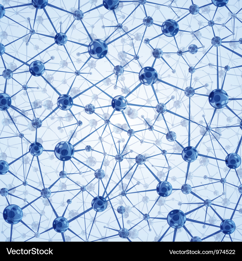 Molecular Structure Background Vector Image