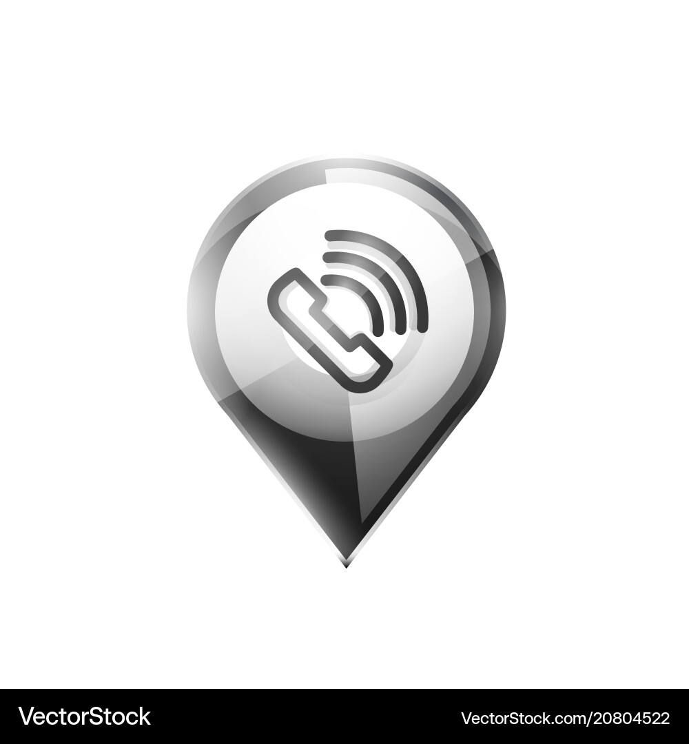 Phone button call support idea Phone button call support idea vector image
