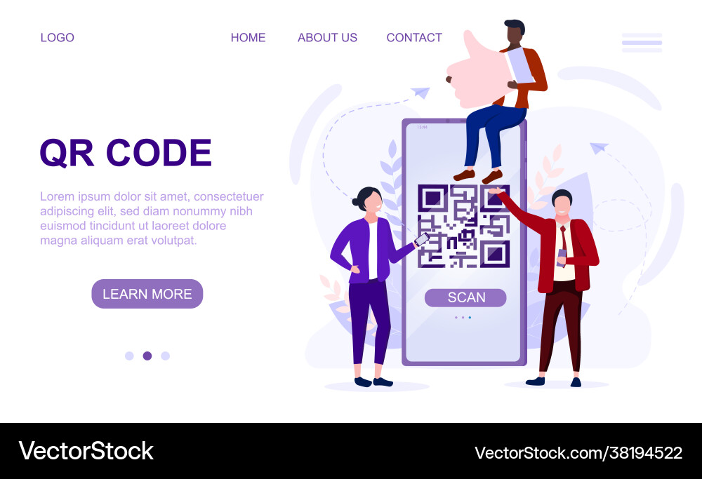 QR Code Payment Smartphone Royalty Free Vector Image