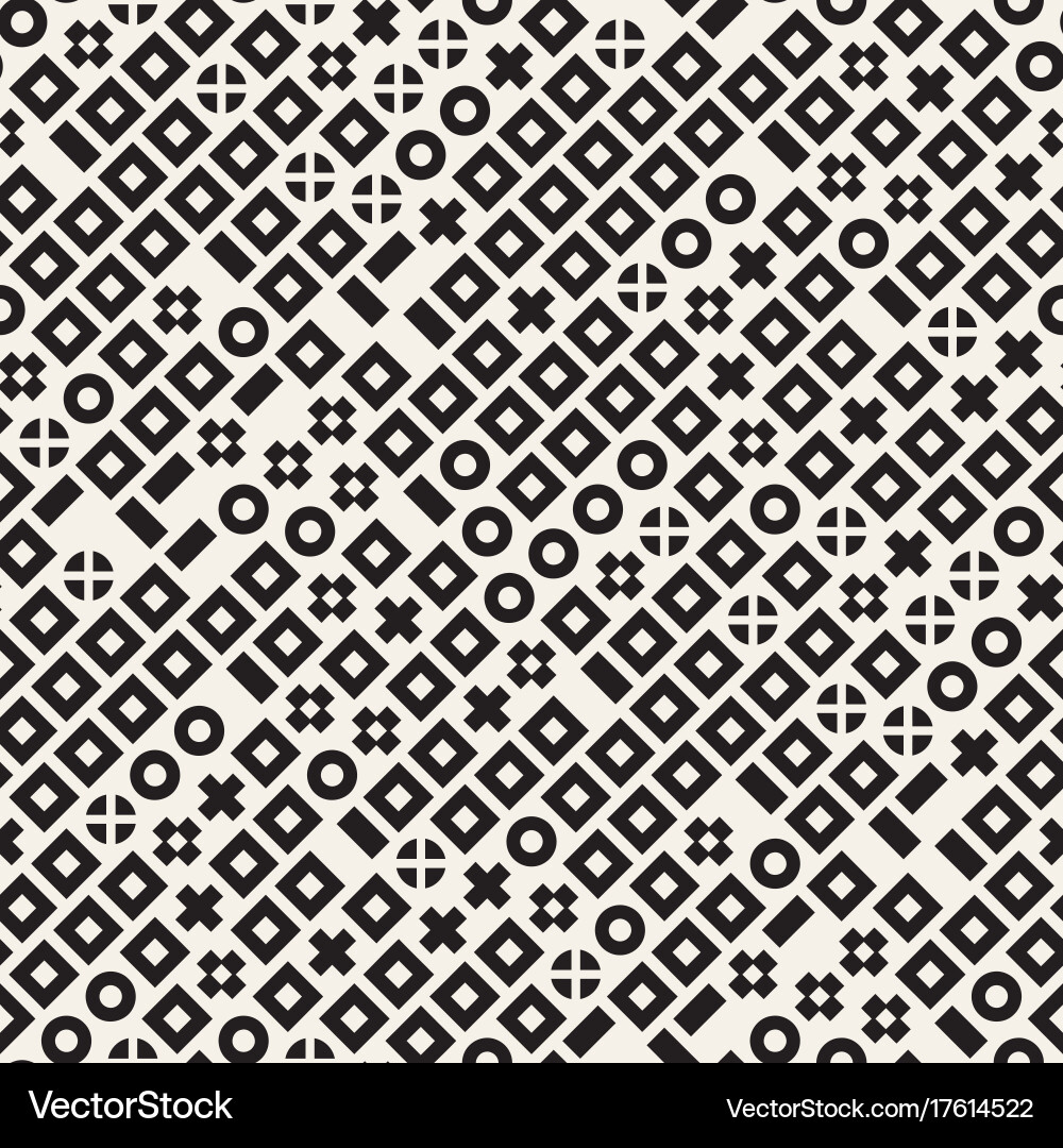 Random shapes seamless pattern modern vector image