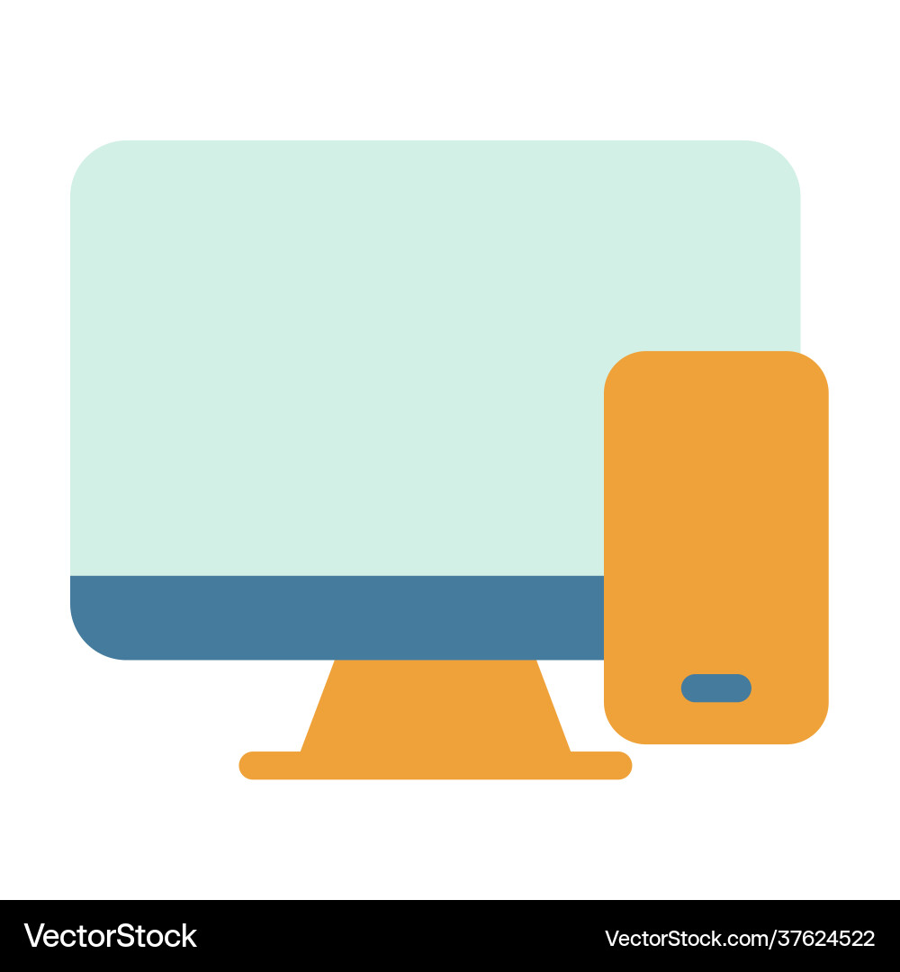 Responsive adaptive mobile desktop single vector image