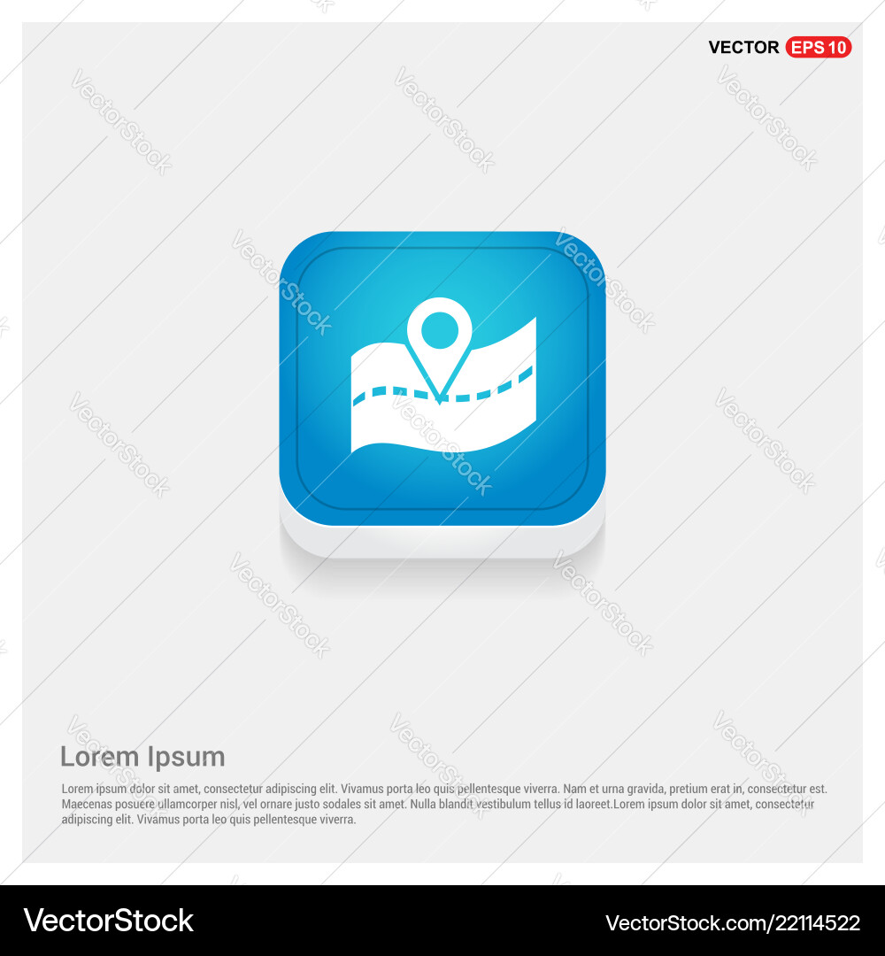 Web map pointer vector image