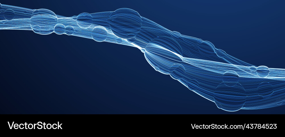 Abstract background of a color wave vector image