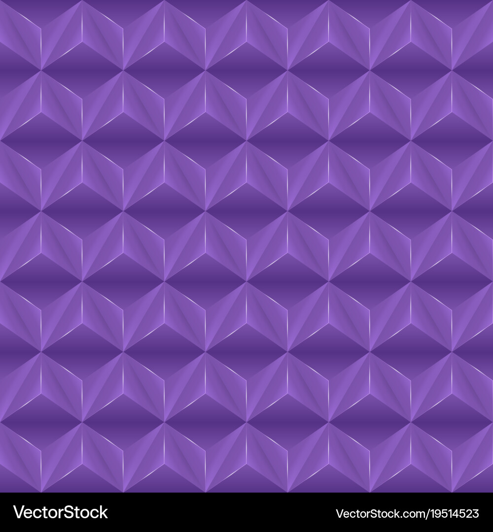 Abstract background with violet pyramids vector image
