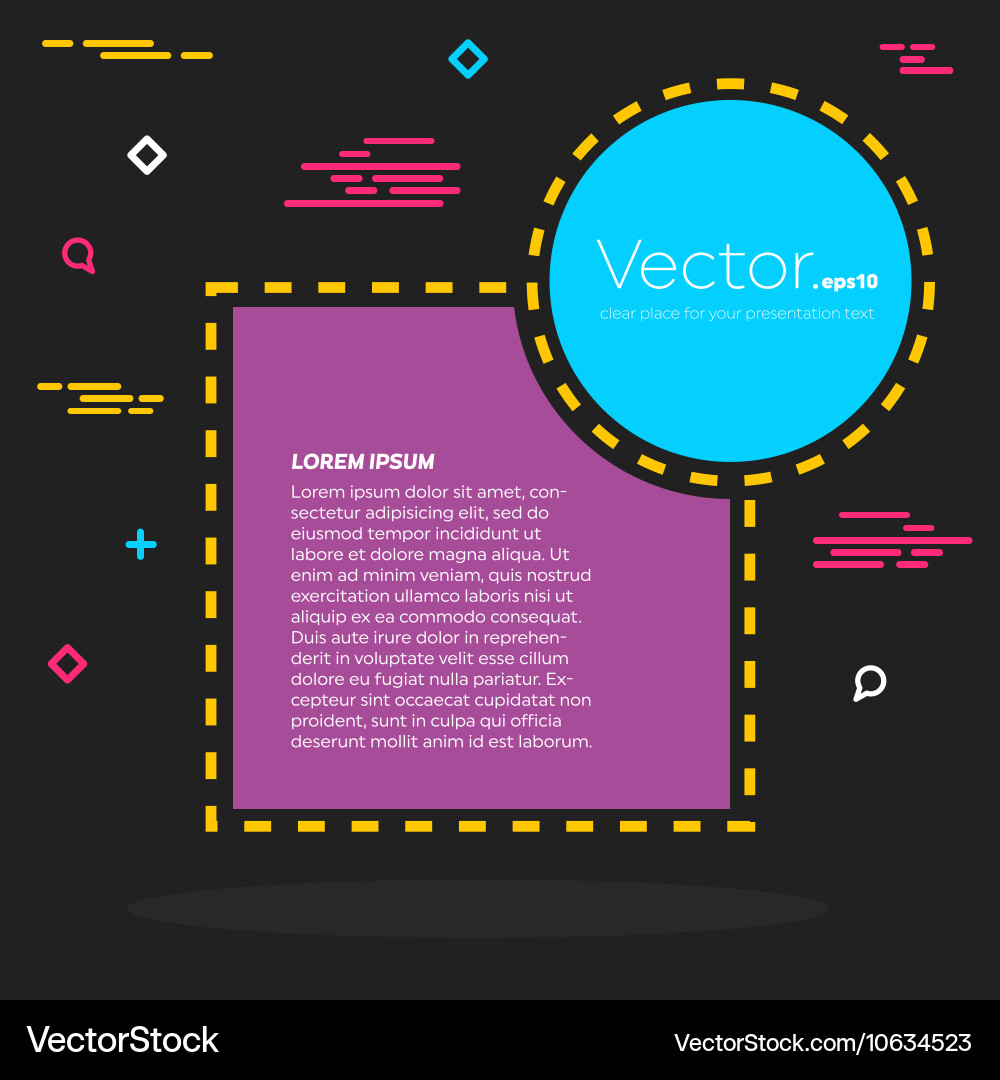 Abstract concept empty speech square quote Vector Image
