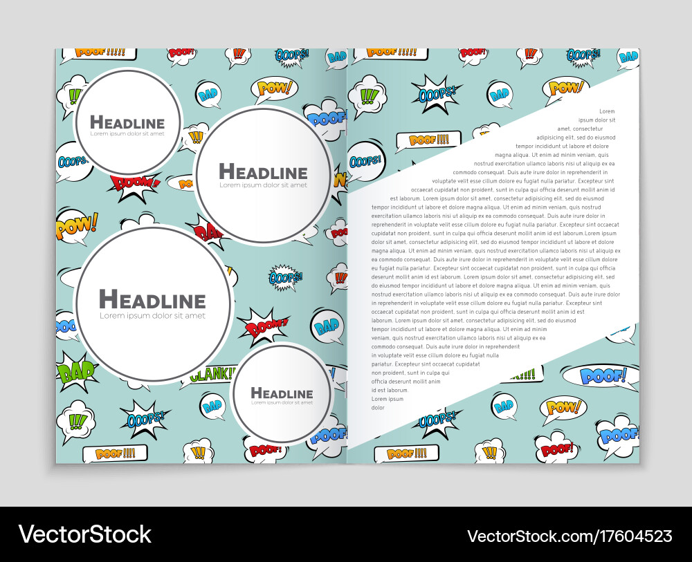 Abstract layout background set for art vector image