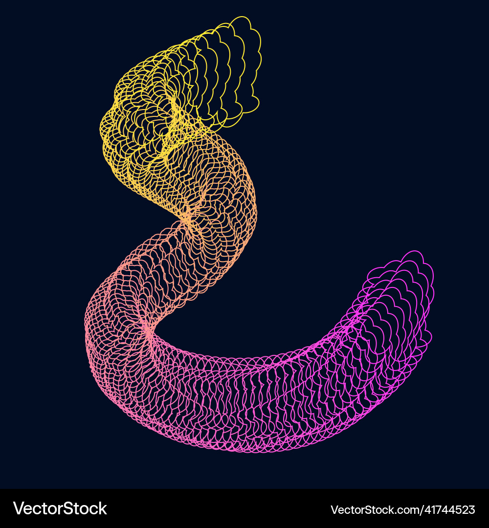 Abstraction of digital multi-colored intersections Vector Image