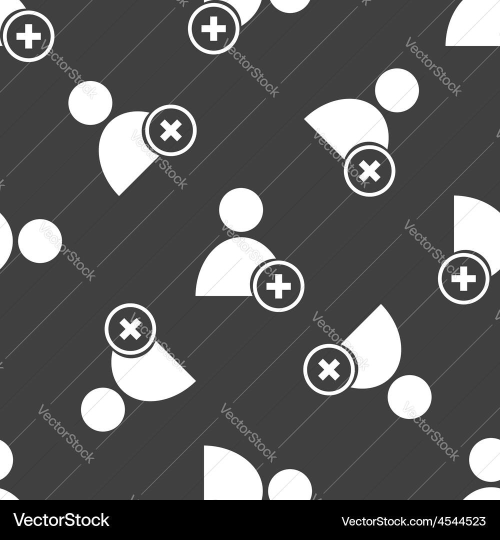 Add friend pattern Vector Image