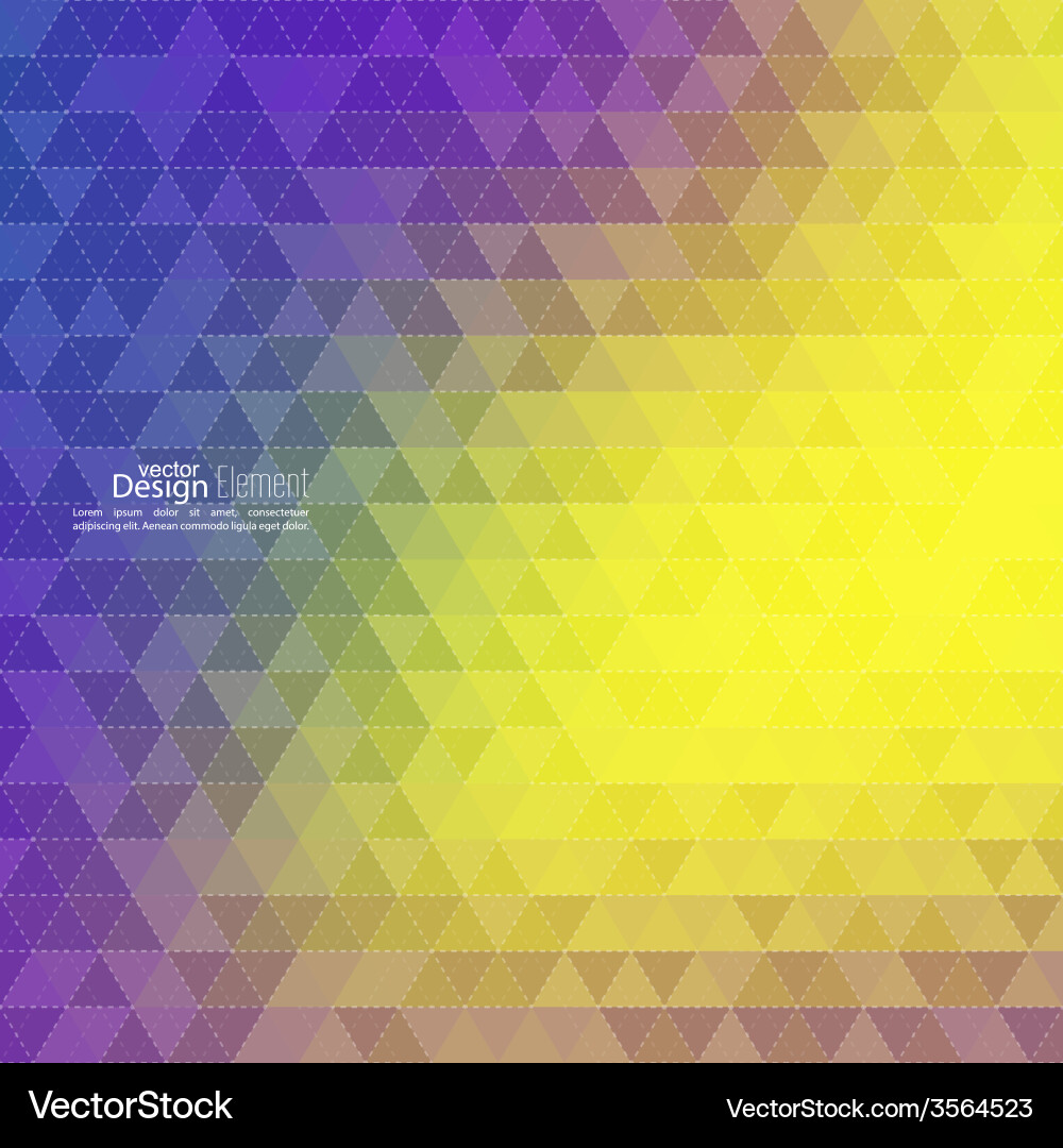 Creative abstract triangle pattern vector image