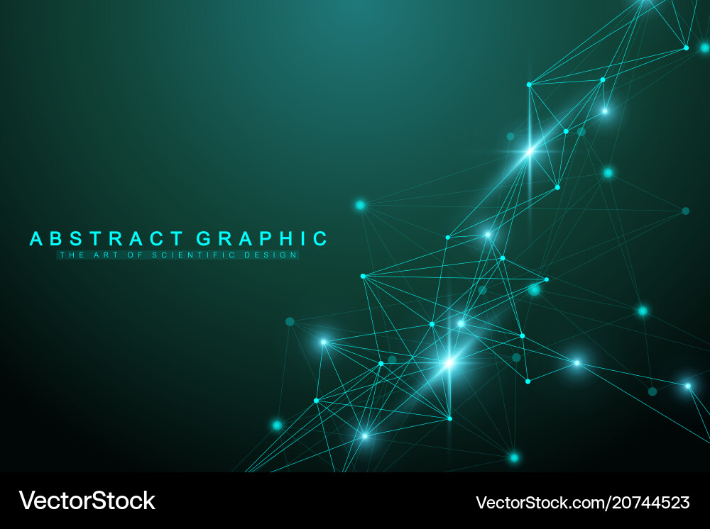 Dynamic Network Background vector image