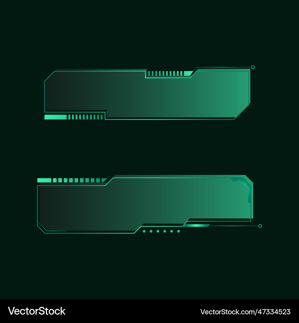 Hud futuristic frames user interface element vector image