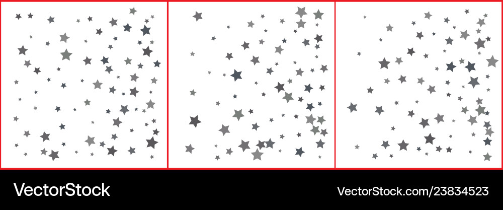 Silber funkel Star confetti auf weißem Hintergrund Silber funkel Star confetti auf weißem Hintergrund vektorbild