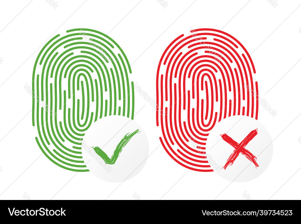 Touch id icon isolated fingerprint design Touch id icon isolated fingerprint design vector image