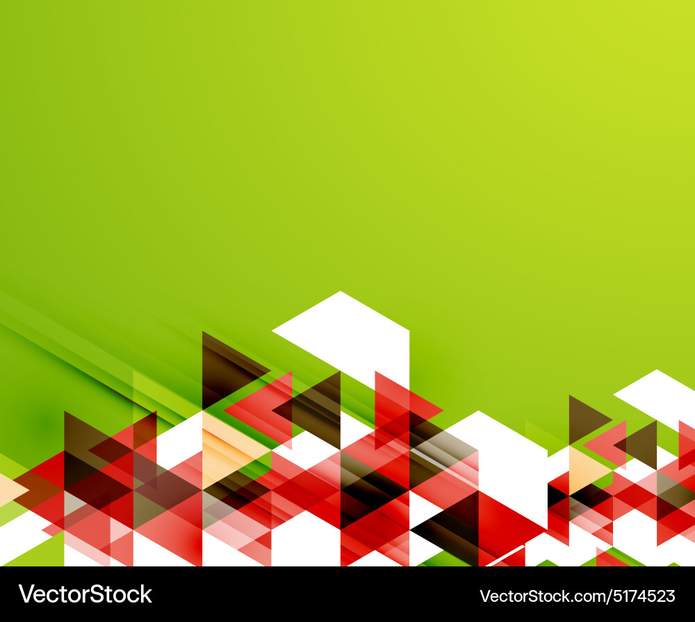 Triangle pattern composition abstract background vector image