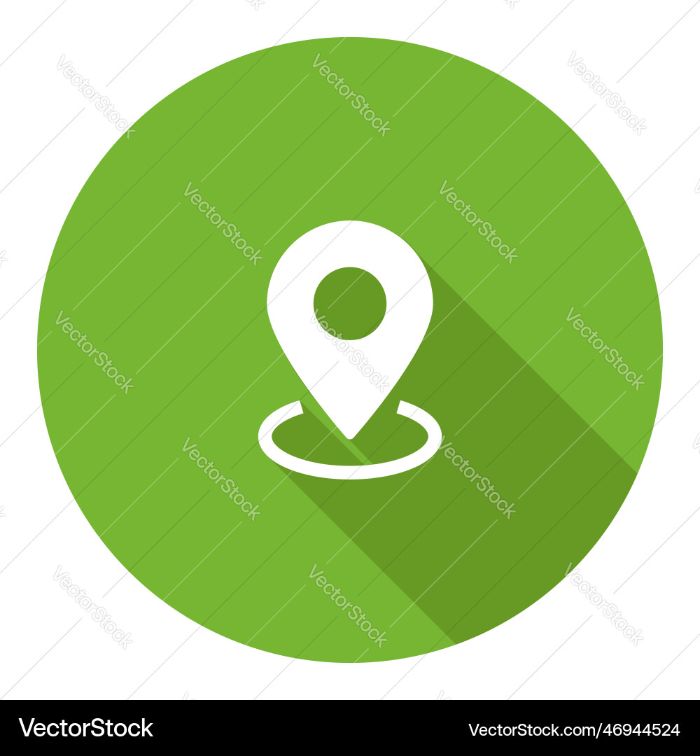 3d location flat icon gps pointer map Vector Image