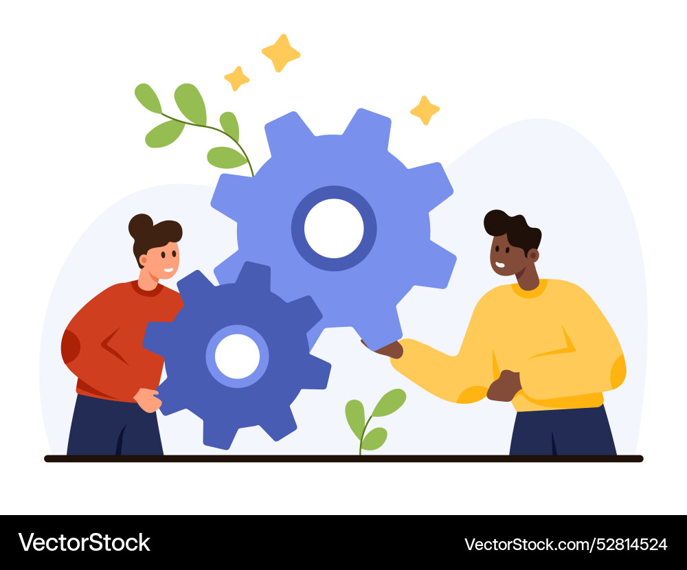 Business project development optimization tiny Business project development optimization tiny vector image