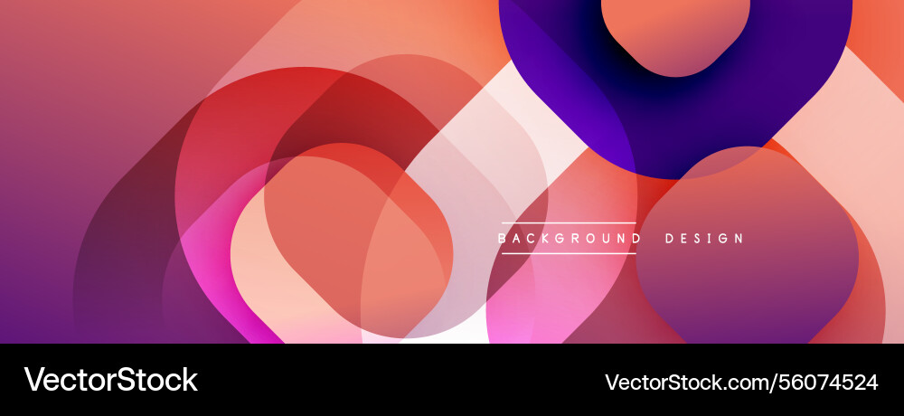 Circular abstract design with overlapping Circular abstract design with overlapping vector image