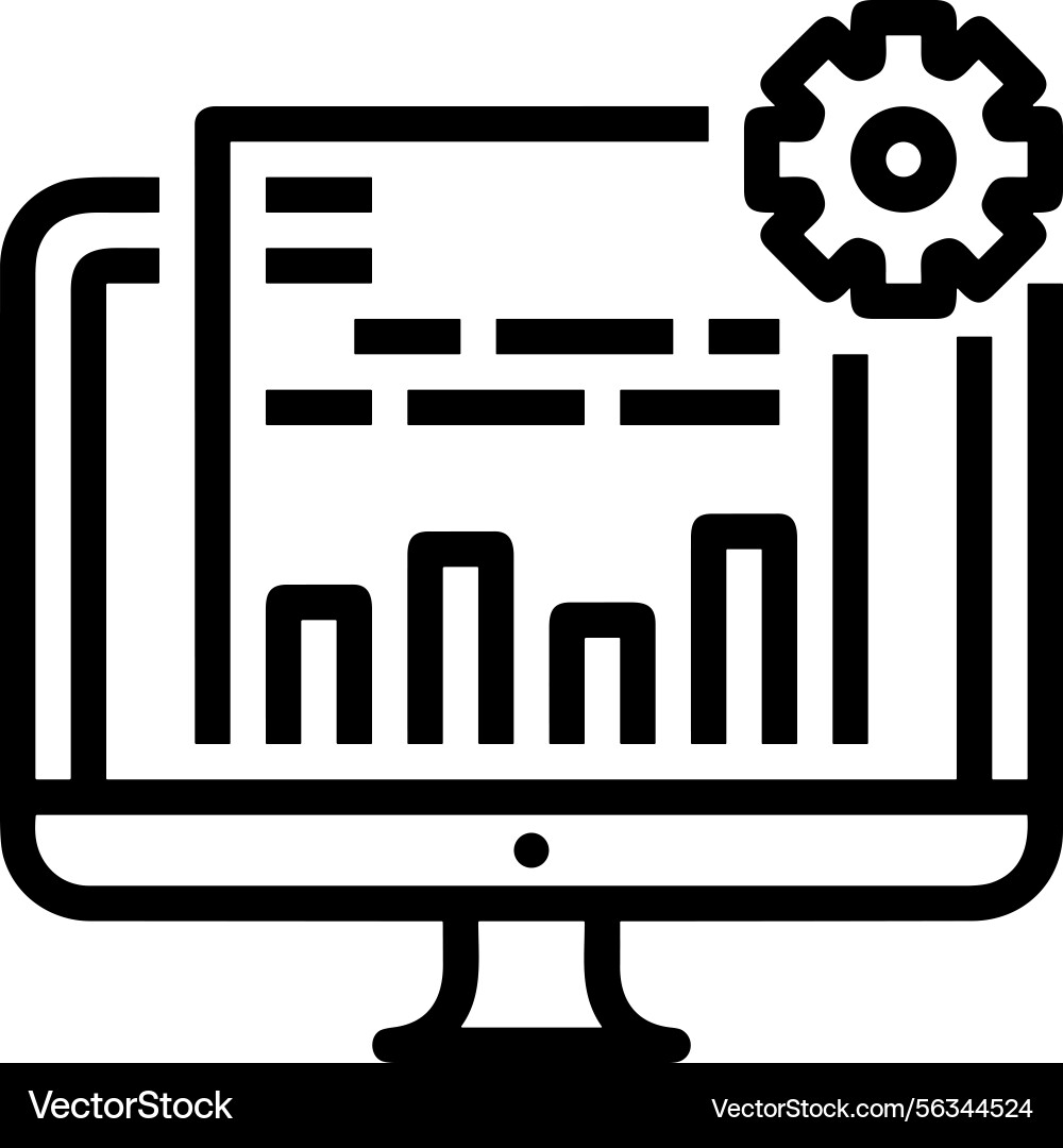 Computer icon symbol image Vector Image