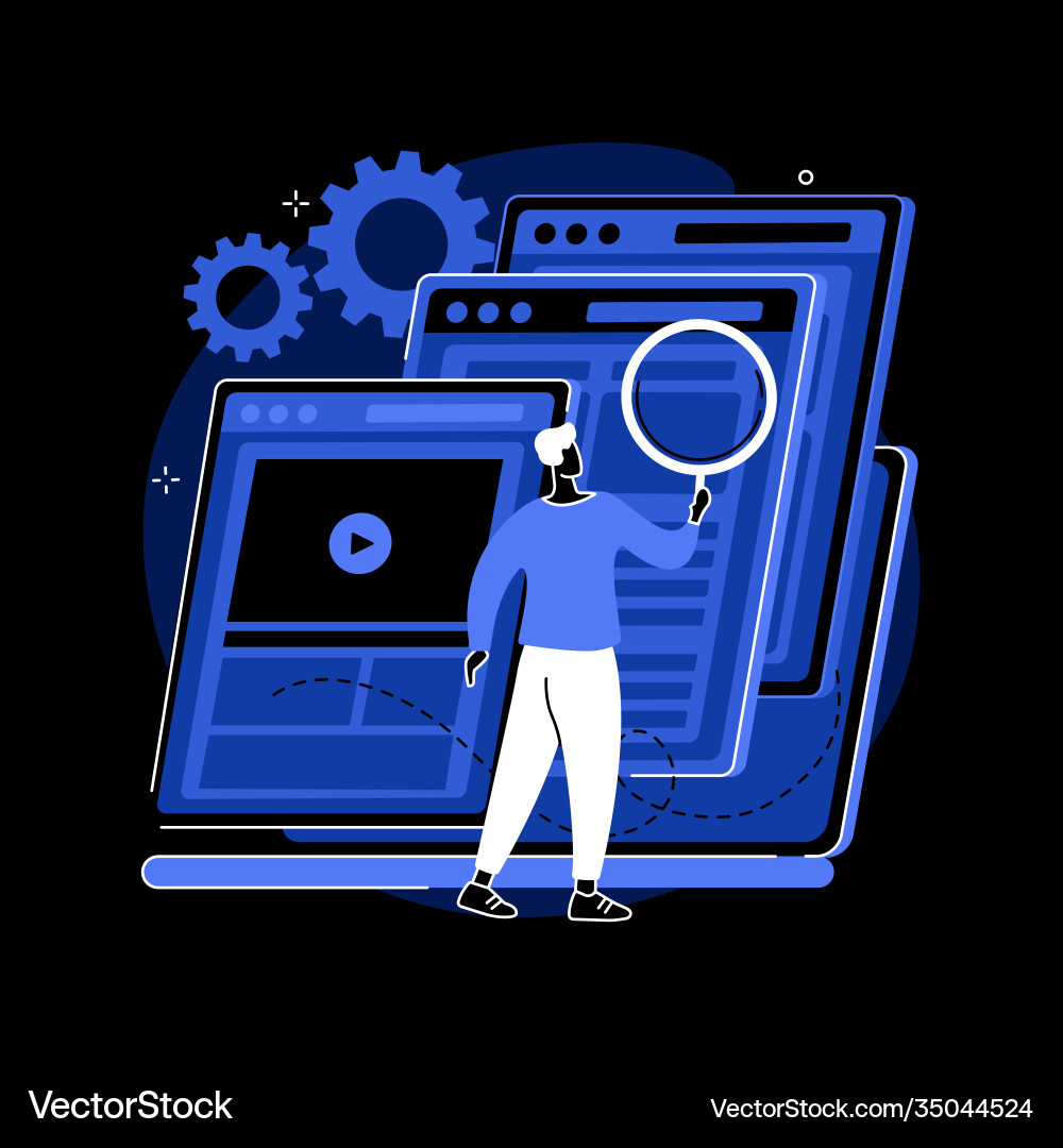 Copy optimization abstract concept Copy optimization abstract concept vector image