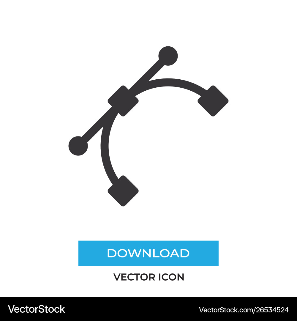 Curve icon simple sign for web site and mobile app Curve icon simple sign for web site and mobile app vector image
