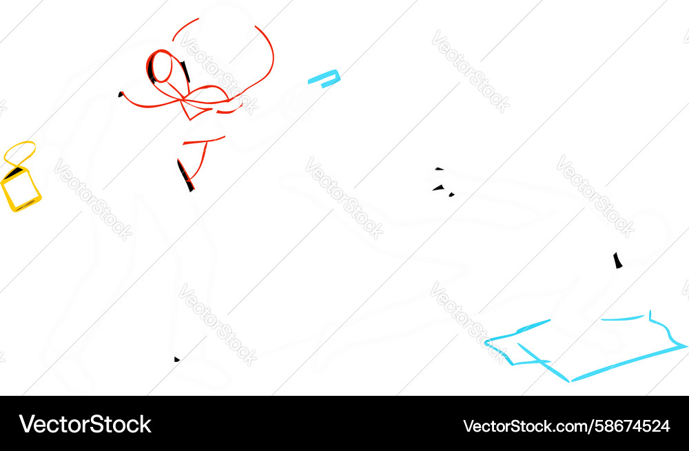Dynamic abstract lines and shapes creating Vector Image