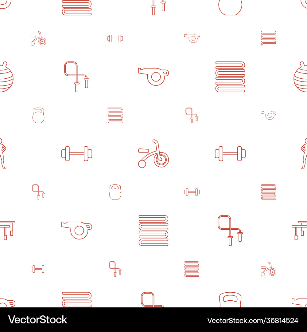 Exercise icons pattern seamless white background Exercise icons pattern seamless white background vector image