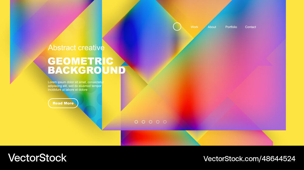 Geometric elements - squares and triangles Vector Image